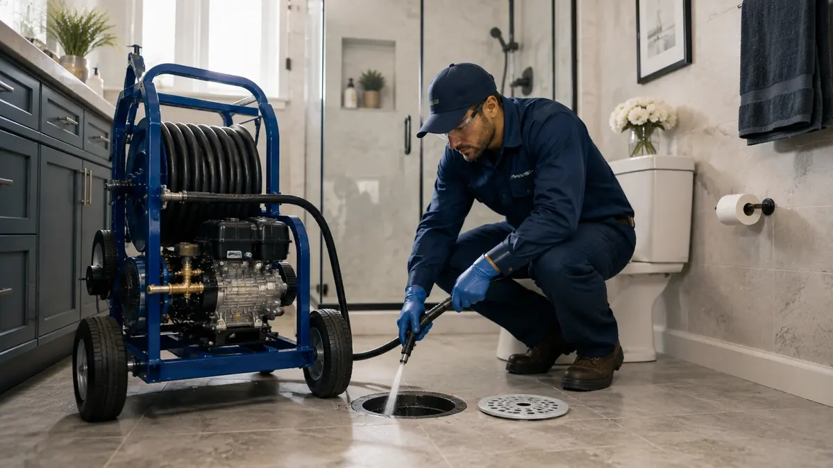 Bathroom Drain Hydro Jetting in Castro Valley