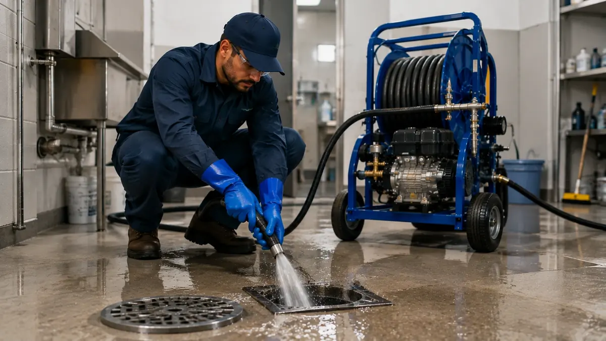 Floor Drain Hydro Jet Cleaning in Castro Valley