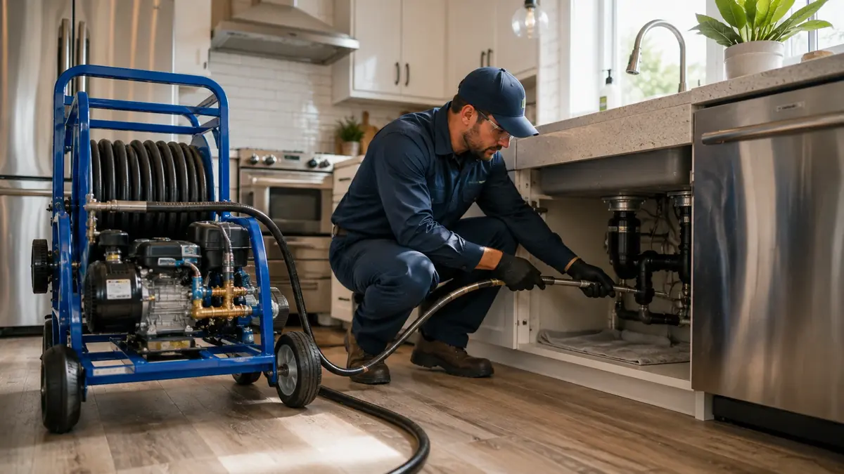 Kitchen Drain Hydro Jetting in Castro Valley