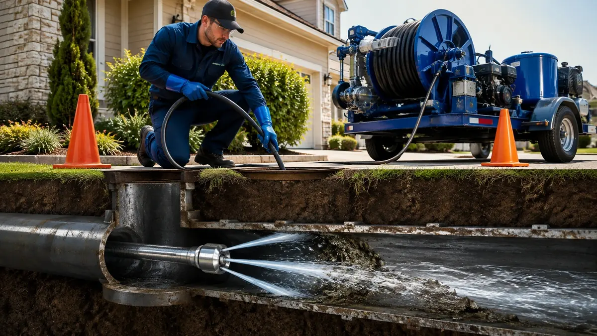 Main Sewer Line Hydro Jet Cleaning in Castro Valley