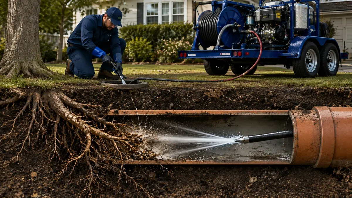 Tree Root Removal with Hydro Jetting in Castro Valley